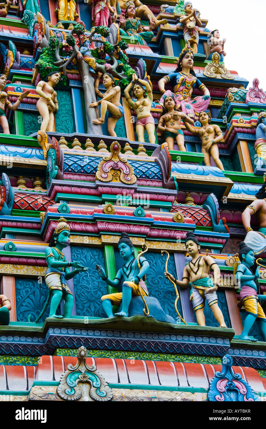 Sri Srinivasa Perumal Tempel in Singapur Vishnu gewidmet Stockfoto