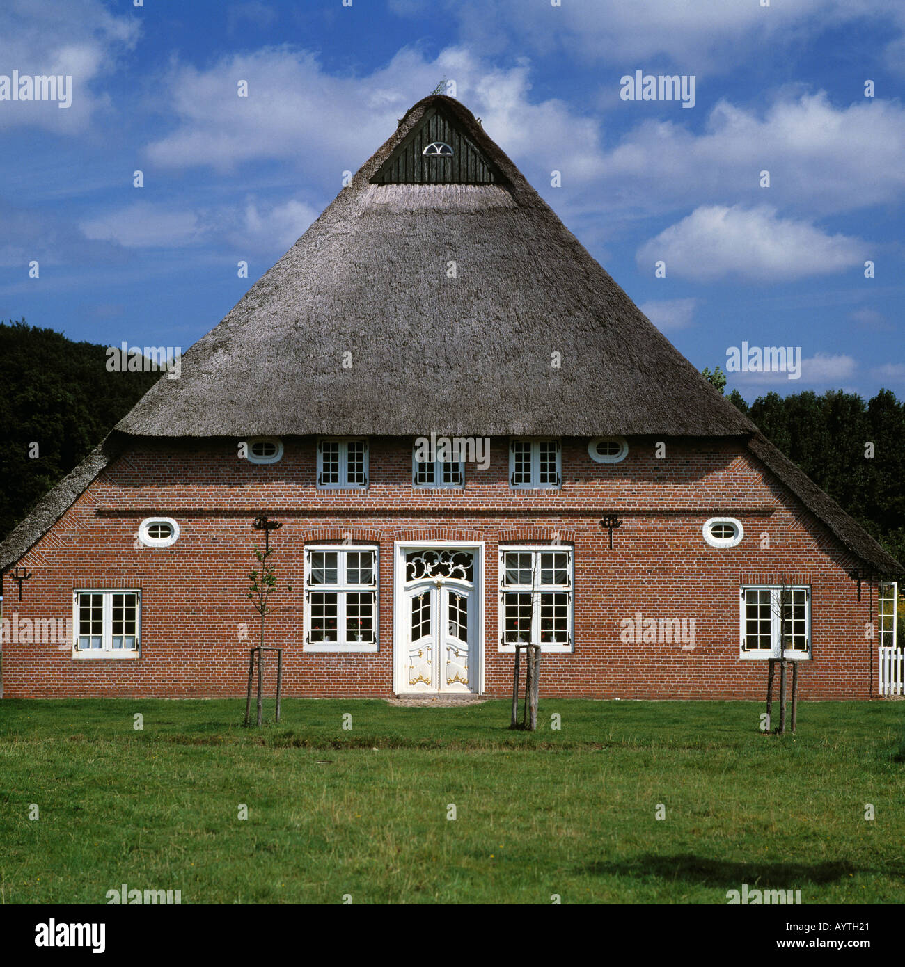 Bauernhaus Schmielau aus Sueddithmarschen Im Freilichtmuseum Molfsee Bei Kiel, Kieler Foerde, Ostsee, Schleswig-Holstein Stockfoto