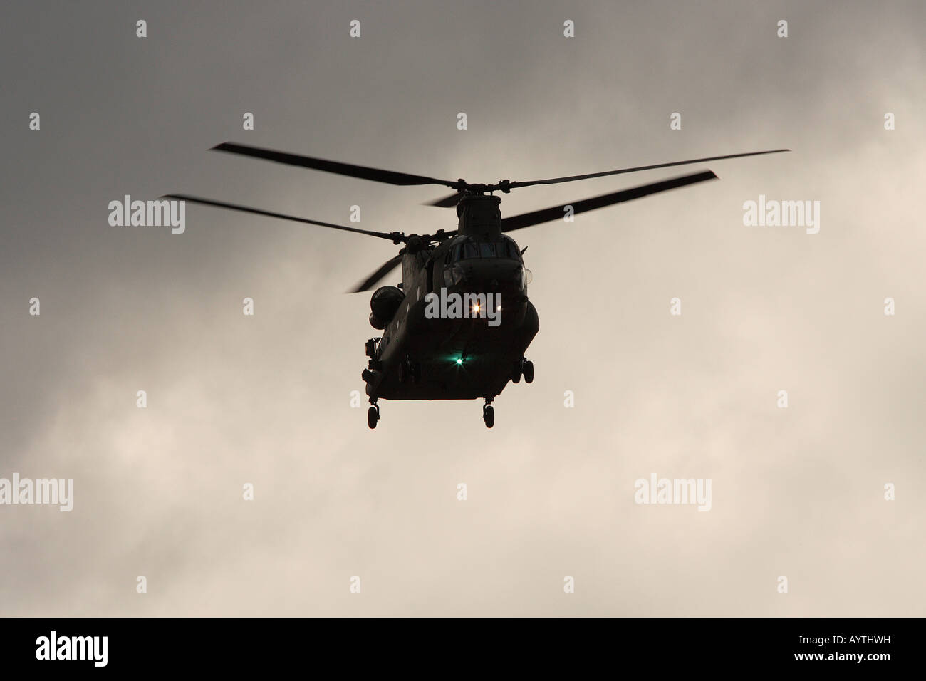Chinook-Hubschrauber anzeigen in Southport Airshow 2007 Stockfoto