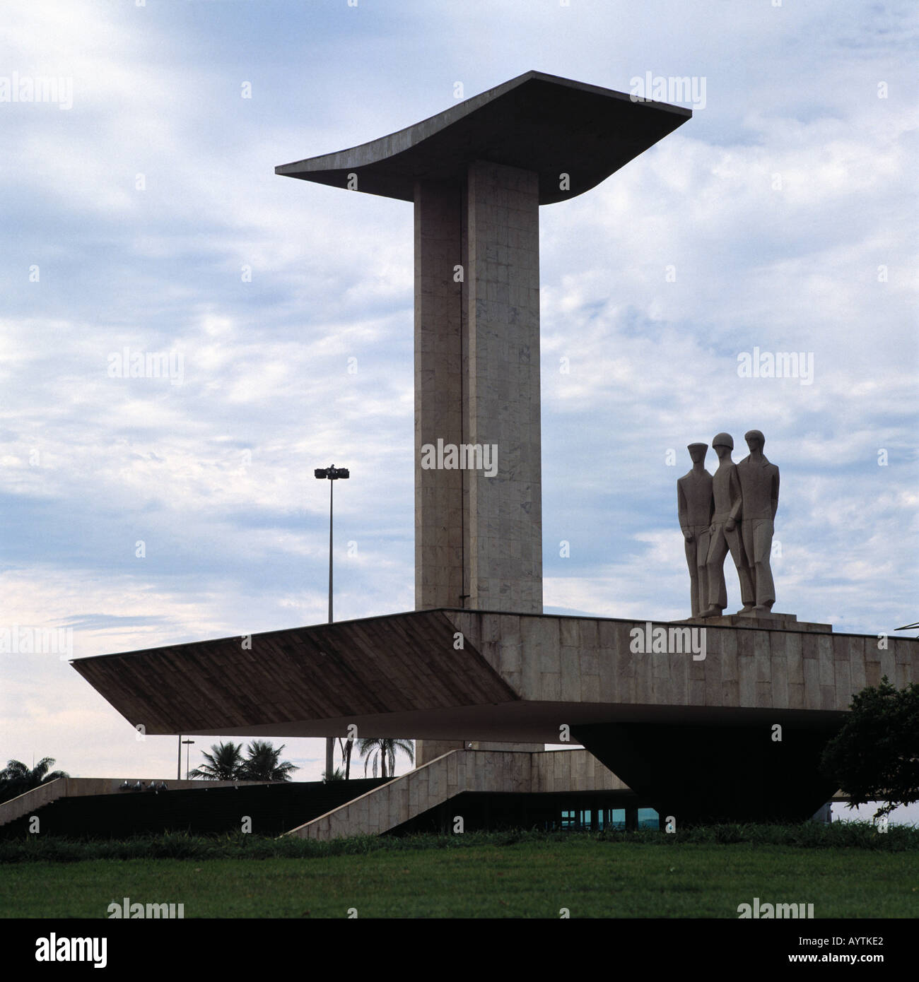 Denkmal, Spuren Fuer Die Opfer des 2. Weltkrieges in Rio De Janeiro Stockfoto