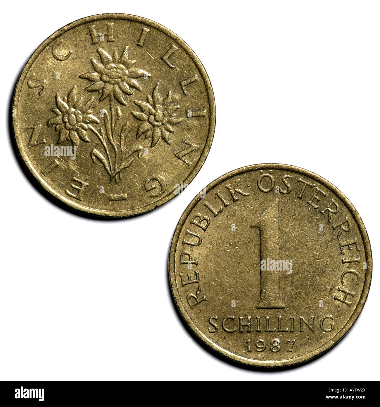 "ÖSTERREICHISCHE SCHILLING" Stockfoto