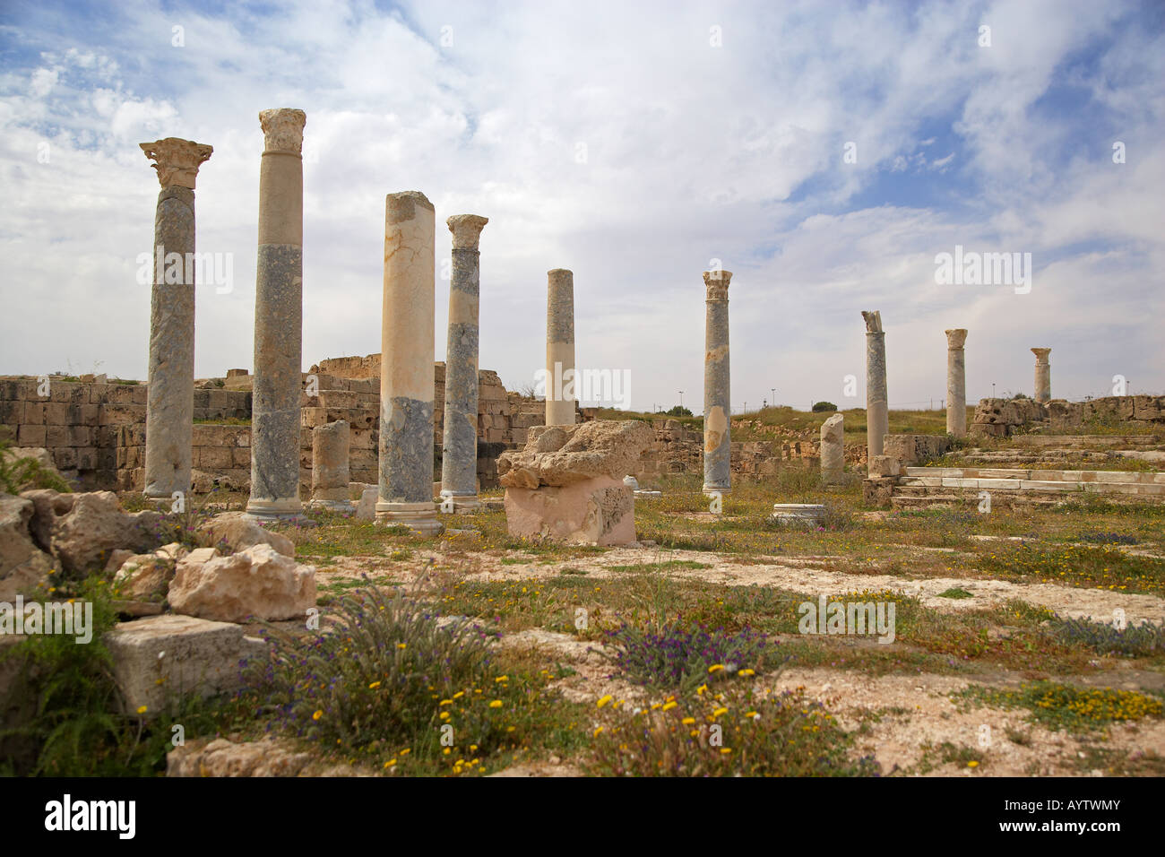 Die antike römische Stadt Sabratha, Libyen Stockfoto