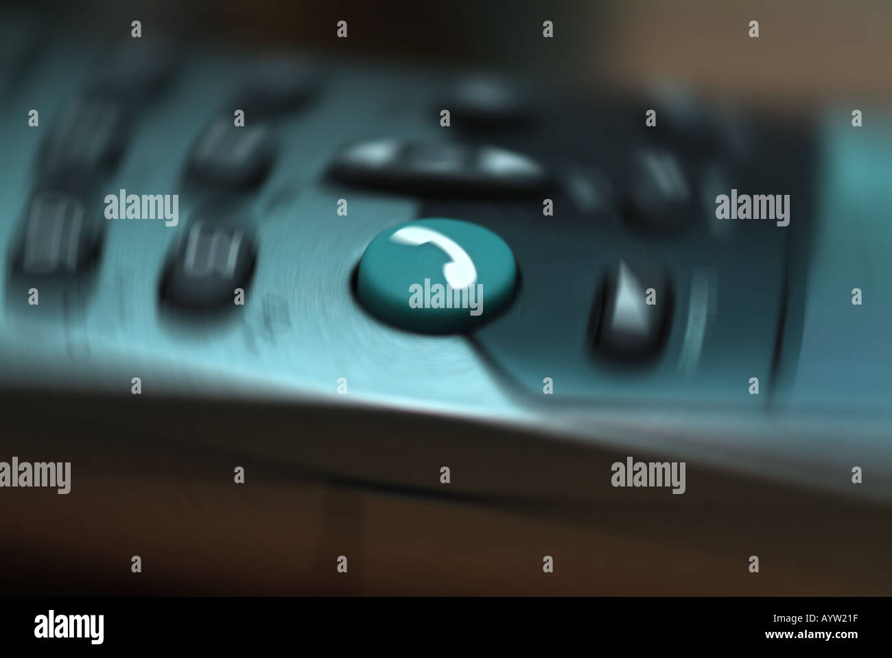 DECT-Telefon radial blur Stockfoto