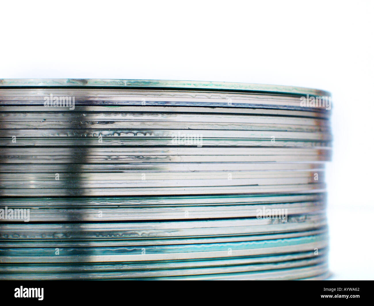 Stapel von cds Stockfoto