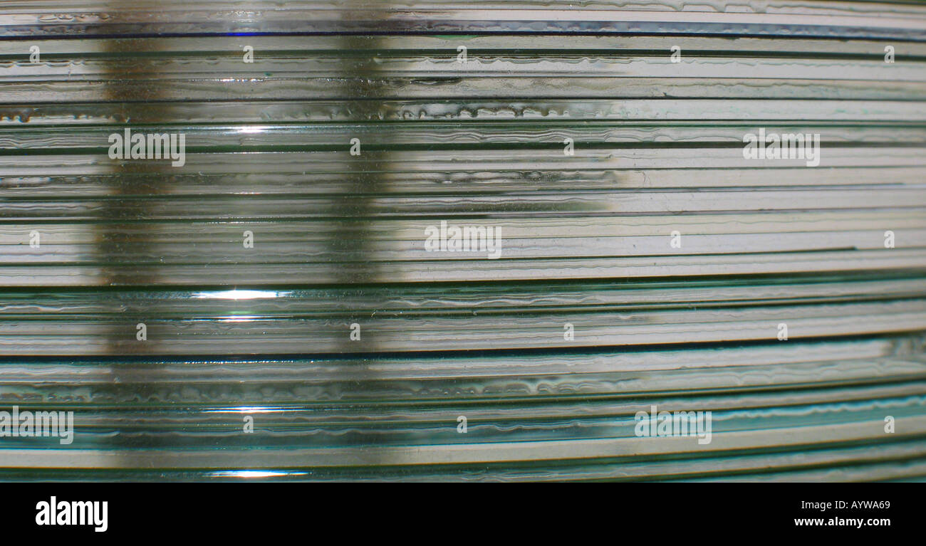 Stapel von cds Stockfoto