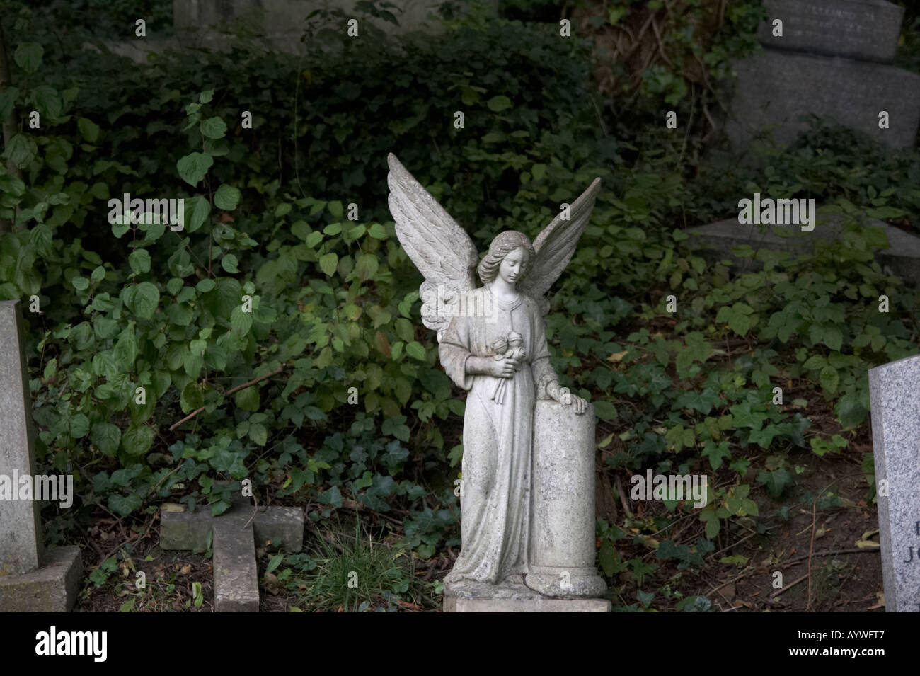 Highgate Cemetery in London UK Stockfoto