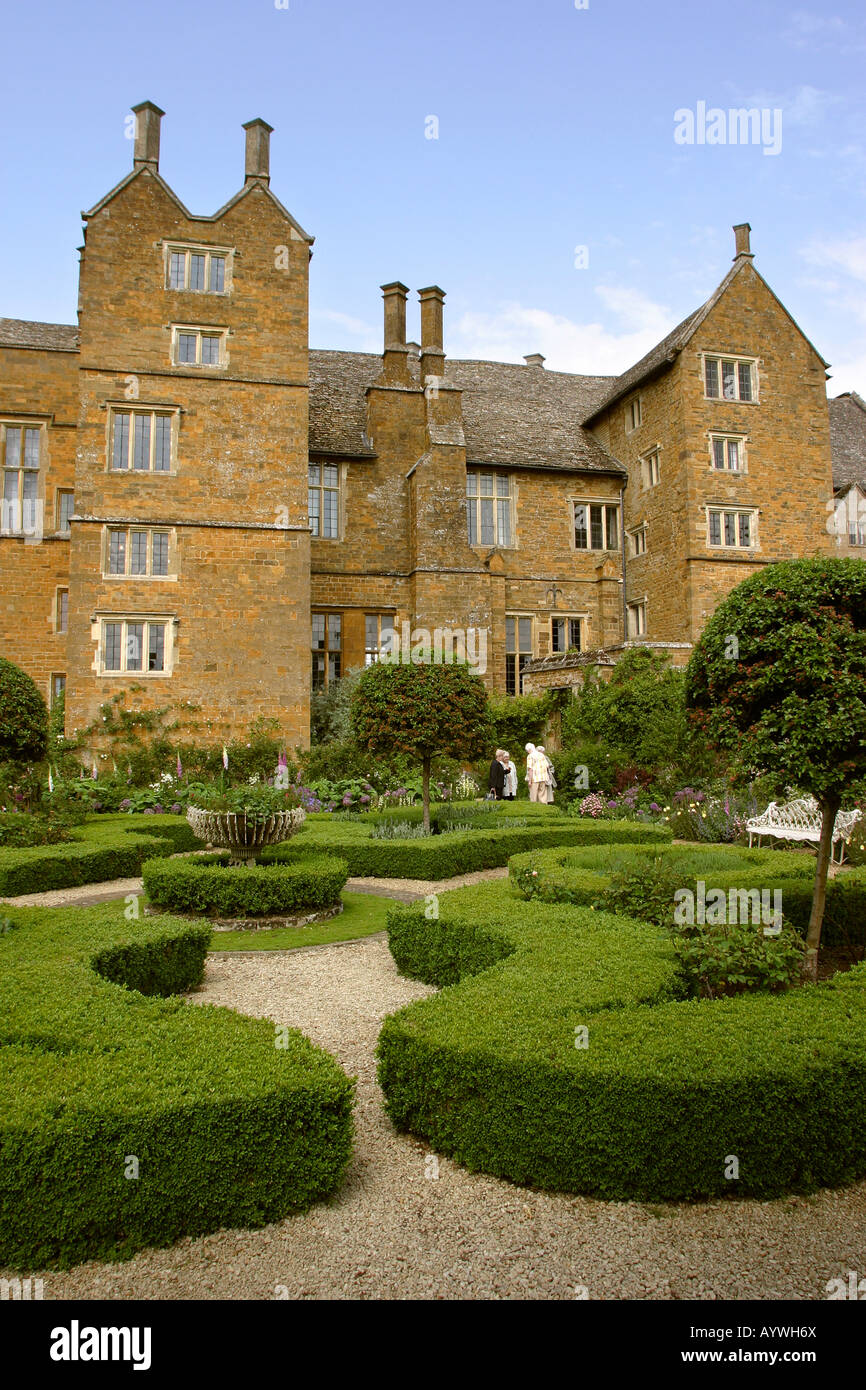 UK Oxfordshire Broughton Knoten Schlossgarten Stockfoto
