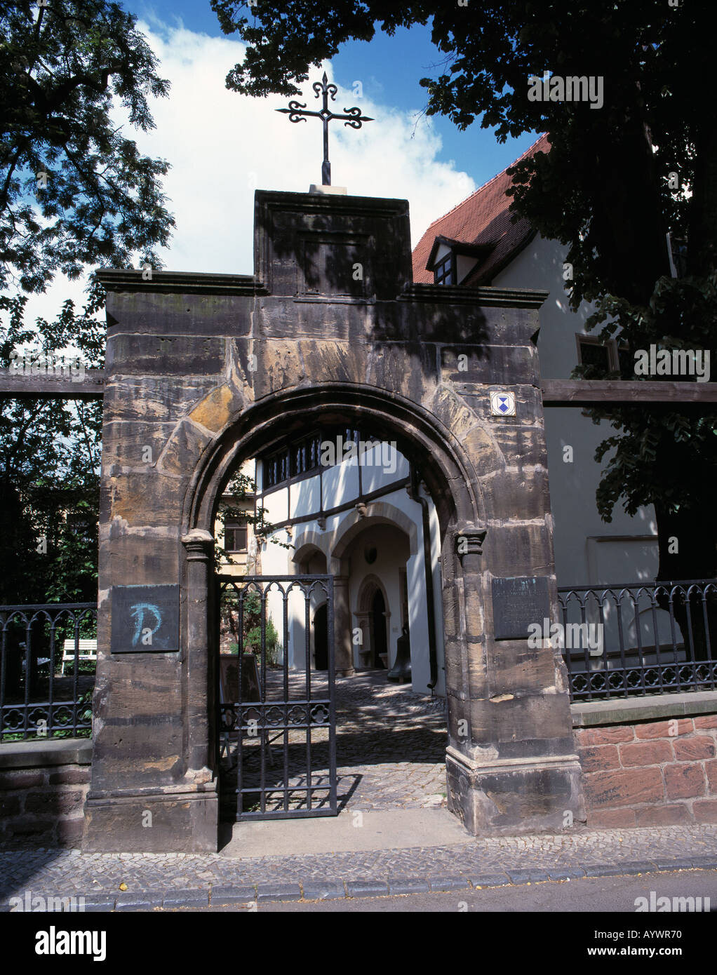 Harz-Vorland, Sachsen-Anhalt, Lutherstadt Eisleben, Naturkunde, Martin Luther, Eingangstor Zum Luther-erst Stockfoto