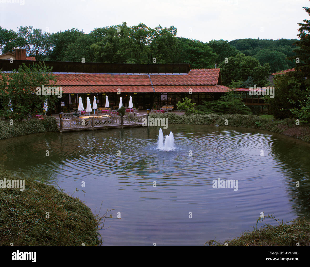 Gesundbrunnen, Brunnenteich, Northeim, Rhume, Leinetal, Niedersachsen Stockfoto