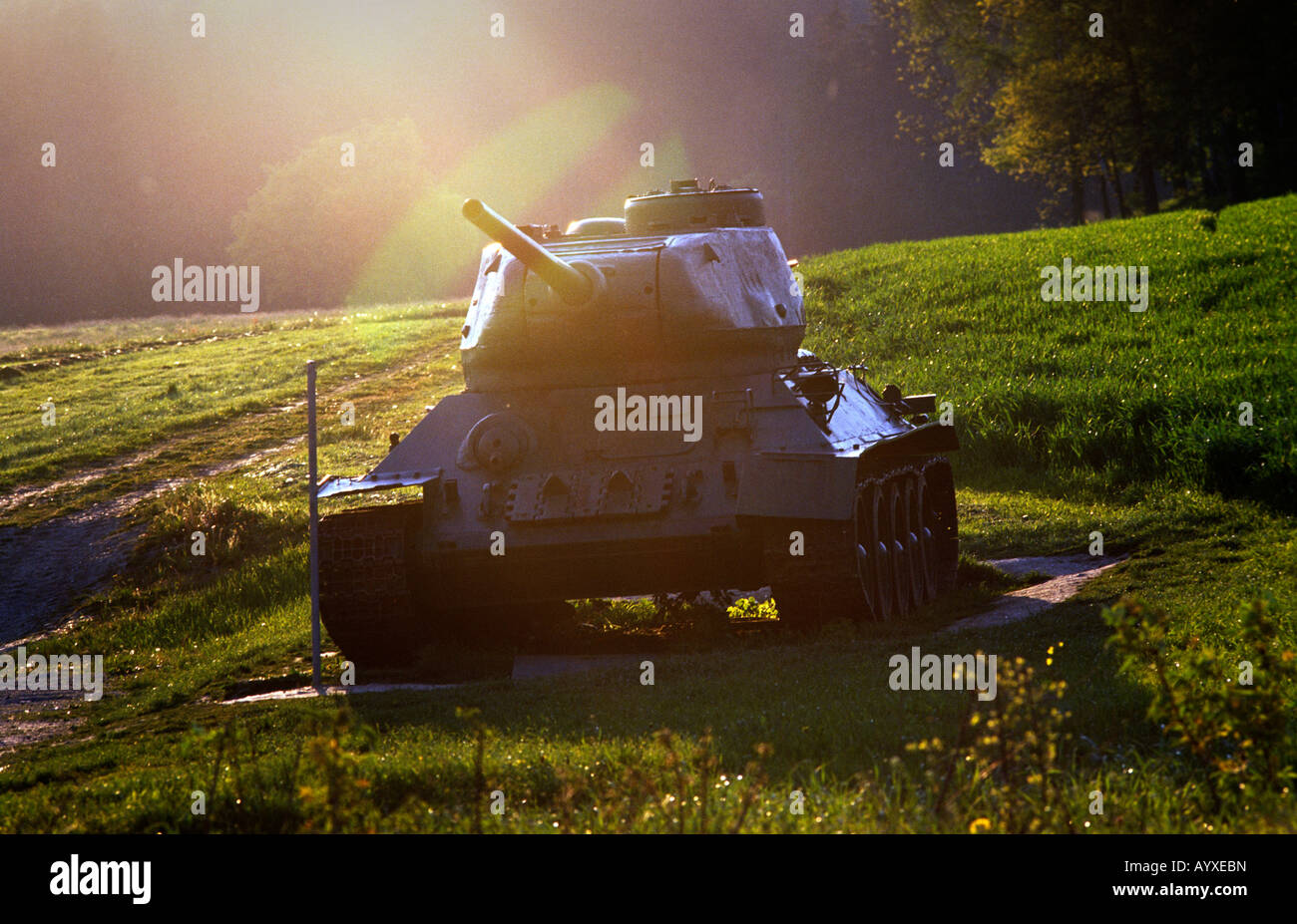 DDR-MODLAREUTH-MUSEUM DEUTSCHLANDS GETEILTEN DORF WAND Stockfoto