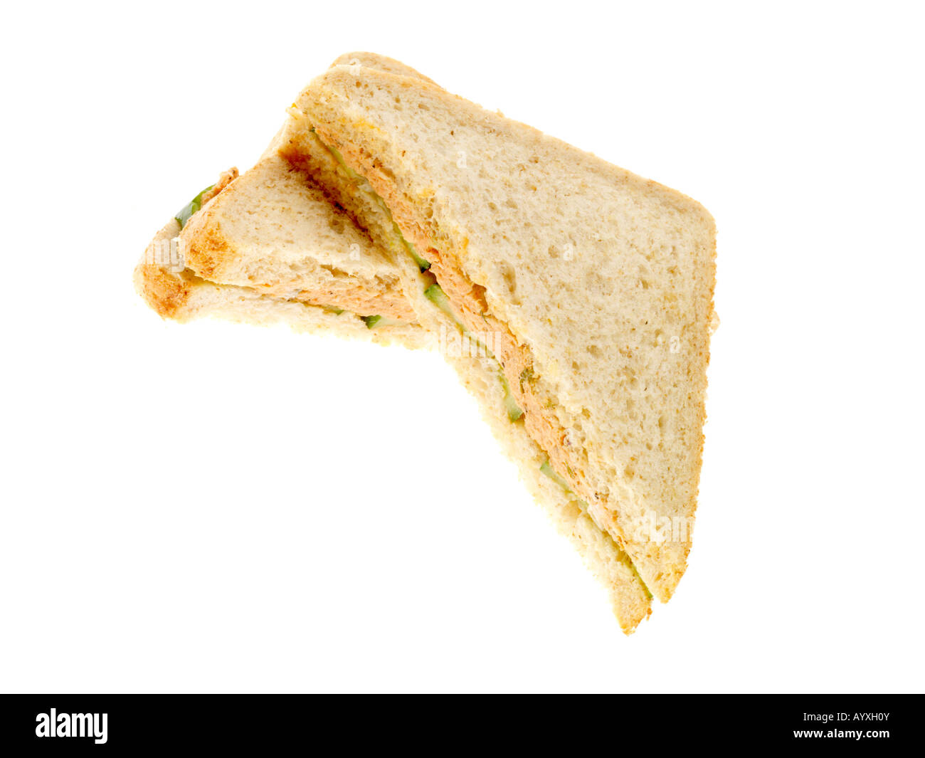 Lachs und Gurke Sandwich Stockfoto