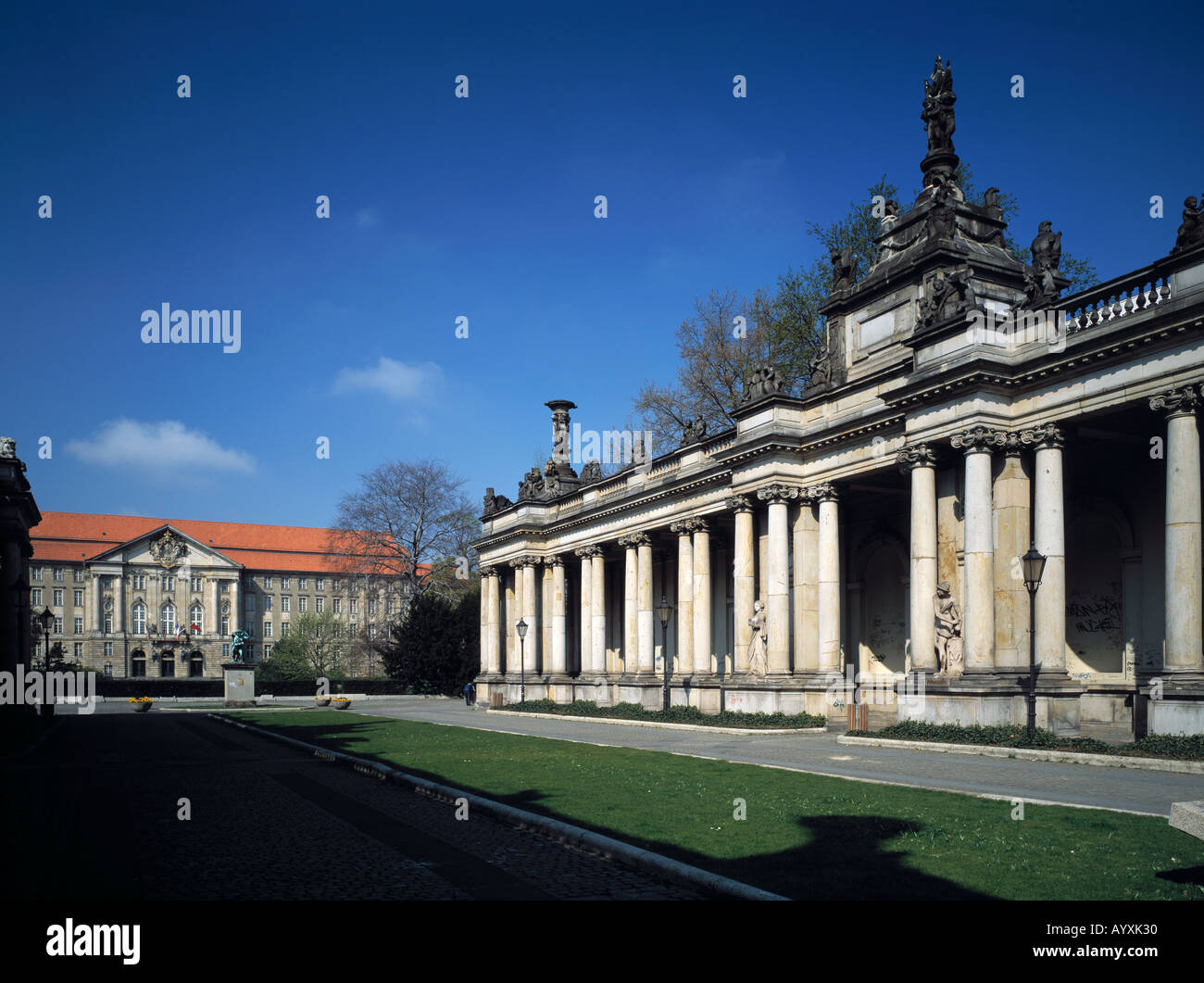 Gebaeude Vom Kontrollrat der Alliiertenviertel in Berlin, Koenigskolonnaden, Berlin Stockfoto