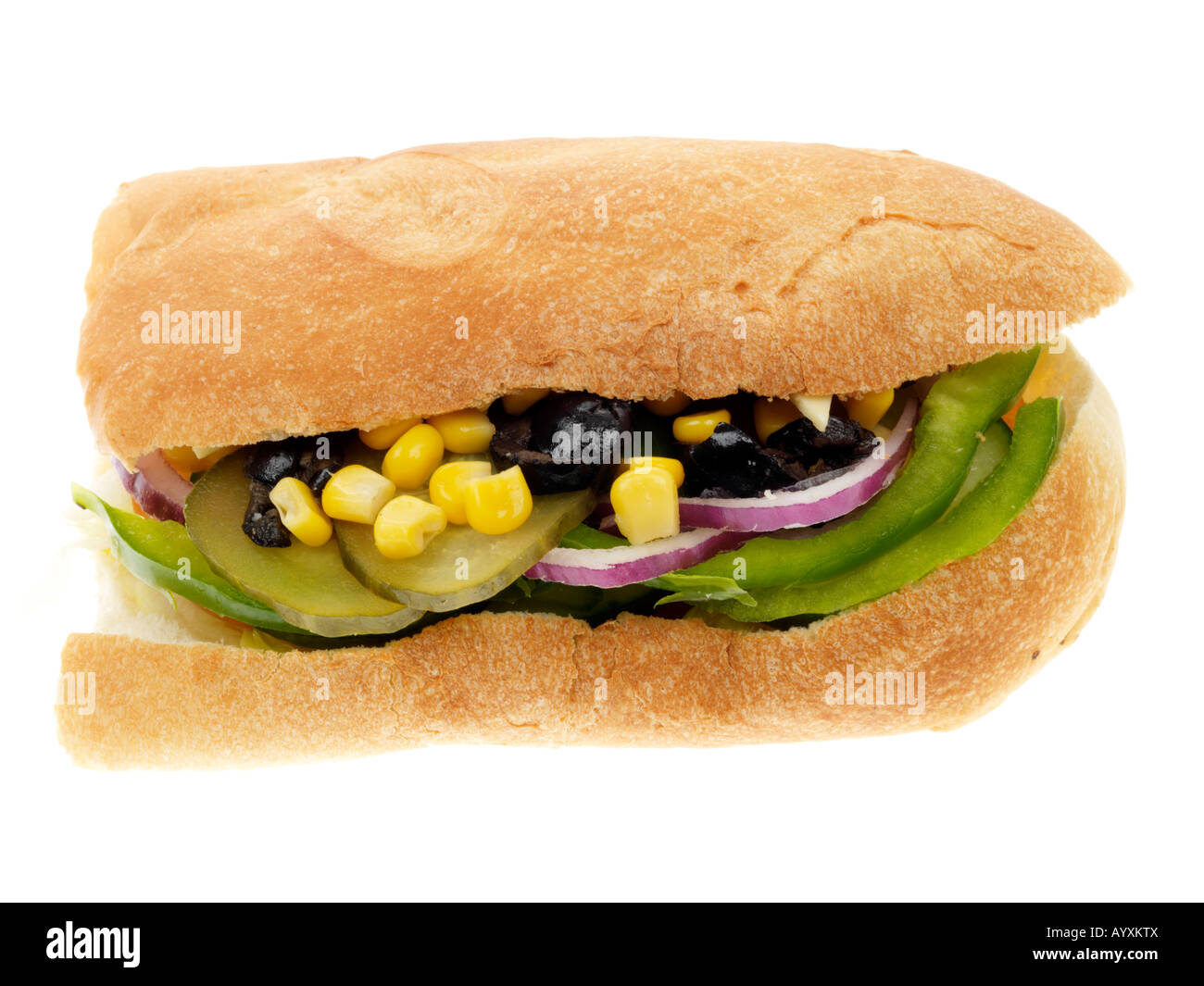 Gemüse-Sandwich Stockfoto