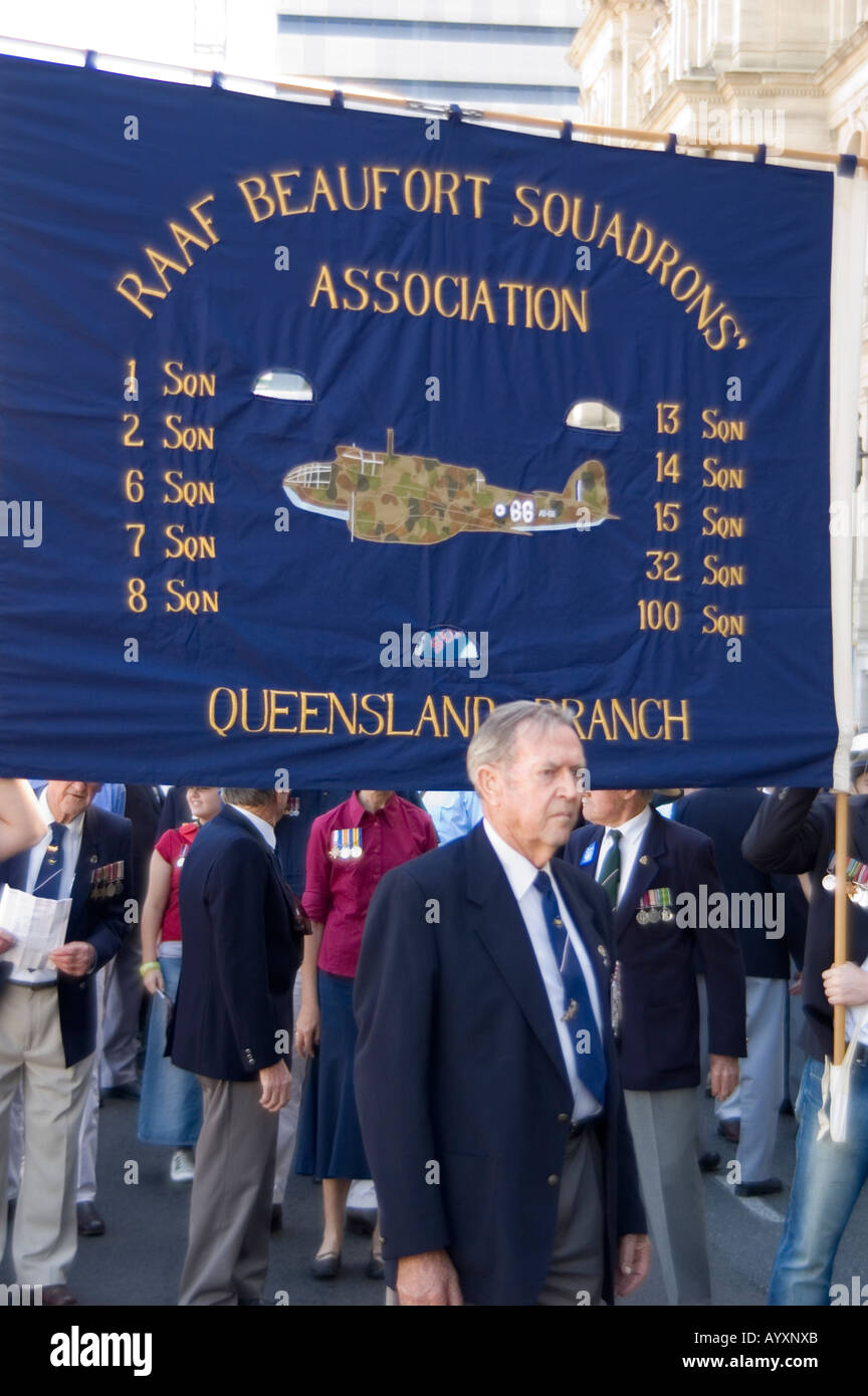 Geschwader Gruppe Battle Honours Flagge banner Beaufort Stockfoto