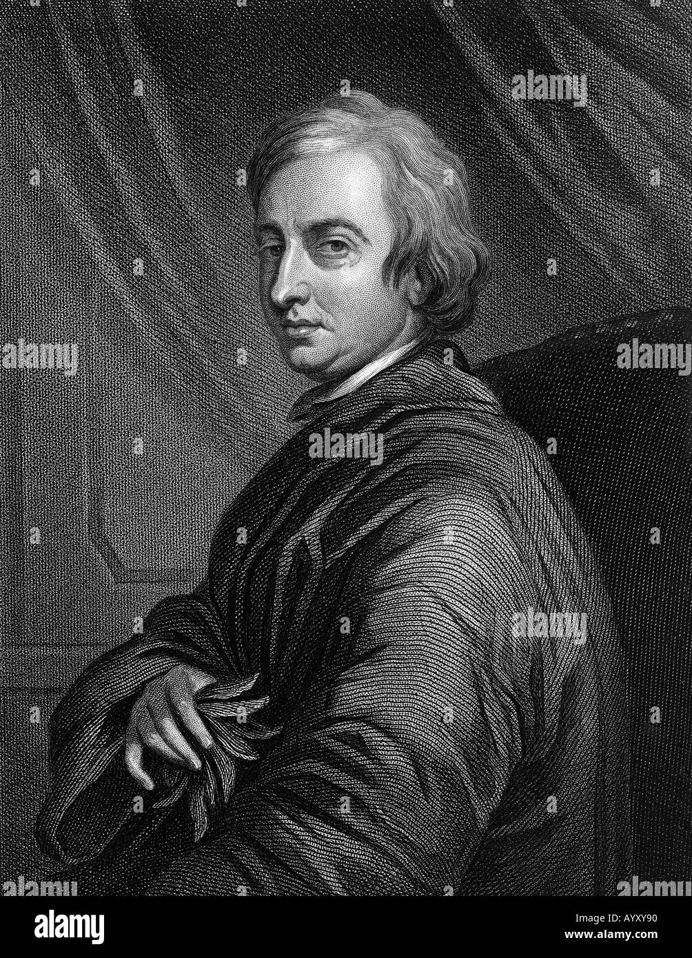 JOHN DRYDEN - englische Dichter 1631 bis 1700 Stockfoto