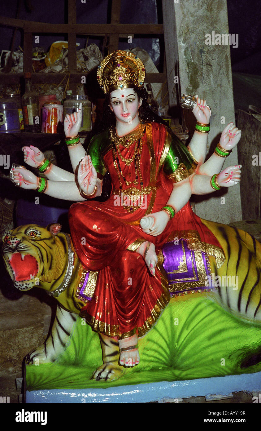 Statue der Göttin Durga Stockfoto