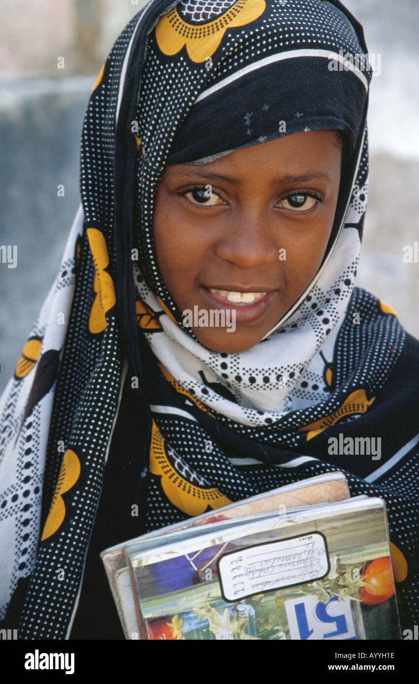 Schulmädchen in Baidoa, Somalia Stockfoto