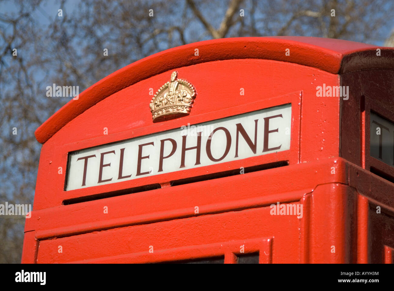 Rote Telefonzelle London England UK Stockfoto