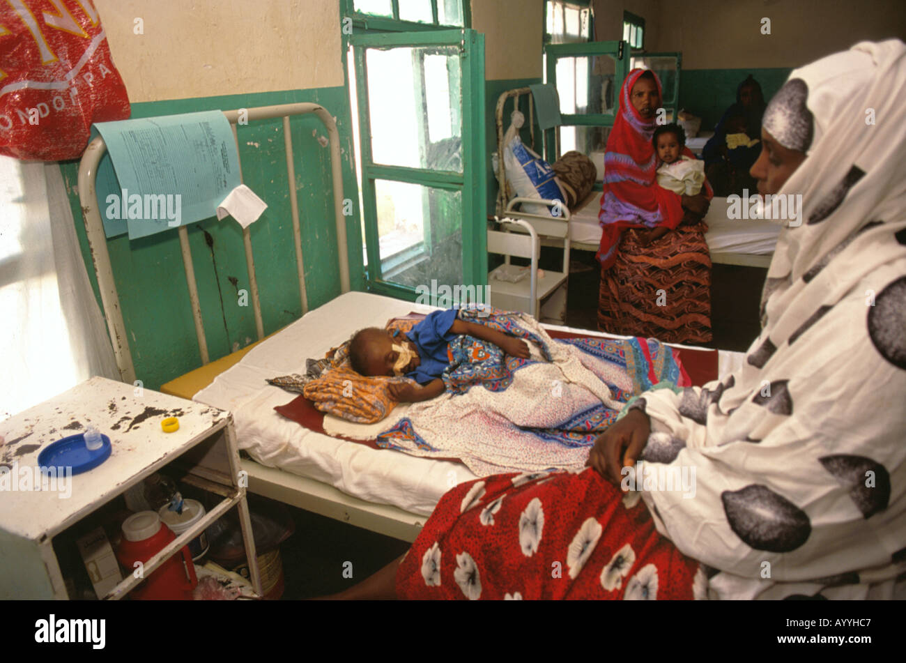 Somaliland/Somalia, Hargeisa, Hargeisa Krankenhaus Kinderstation Stockfoto