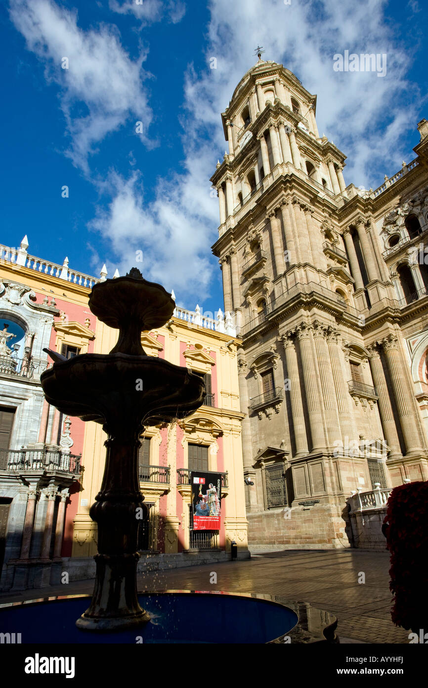 Die Kathedrale und Palast bischöfliche Stadt Malaga Spanien Stockfoto