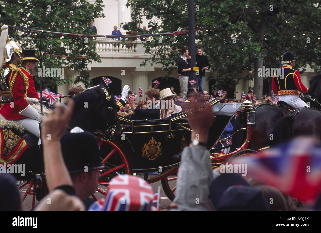Krönung der britischen Königin 50 Jubiläen Stockfoto