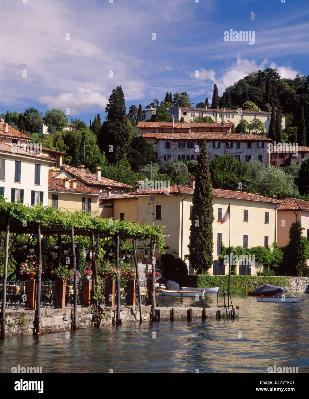 Pescallo neben Comer See, in der Nähe von Bellagio, Lombardei, Italien. Stockfoto