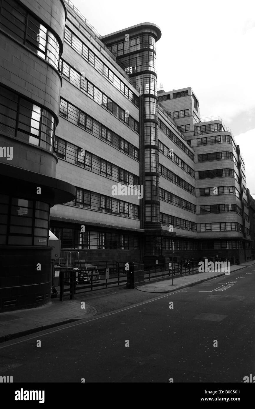 Steinbock Haus 42 bis 47 Minories London EC3 Art Deco Gebäude in der City of London 1937 erbaut und berühmt für seine gebogene Wände Stockfoto