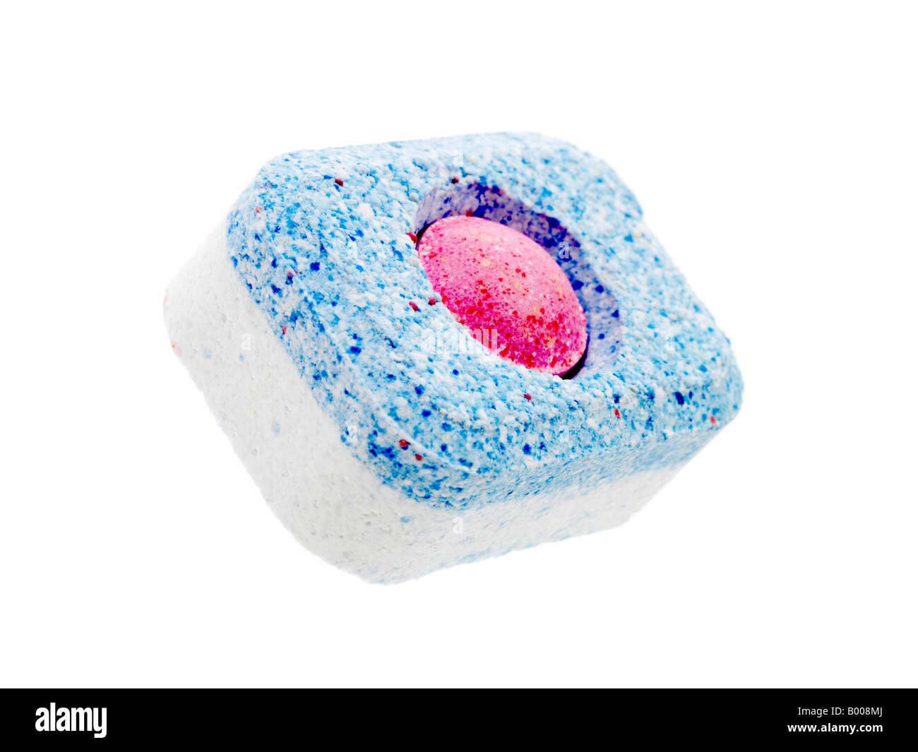 Haushaltsgeräte-Tablets Für Geschirrspüler, Mit Keine Menschen Isoliert Auf Weiß Stockfoto