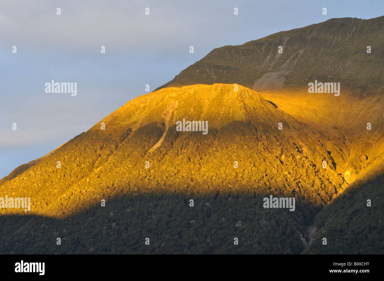 Lewis Pass im späten Nachmittag Licht New Zealand Stockfoto