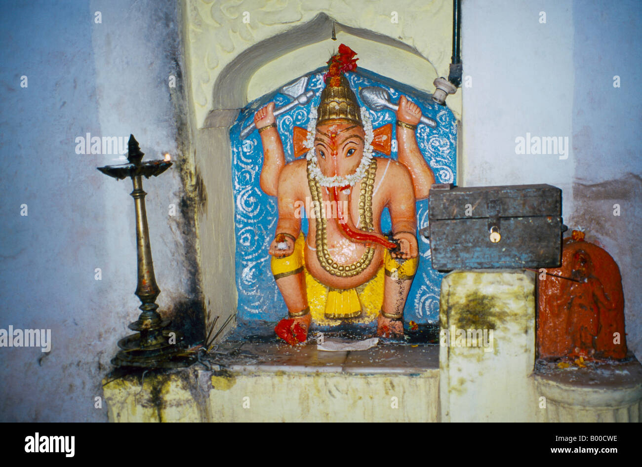 Maharastra Indien Khim Ashram Ganesh Stockfoto Maharastra Indien Khim Ashram Ganesh Stockfoto