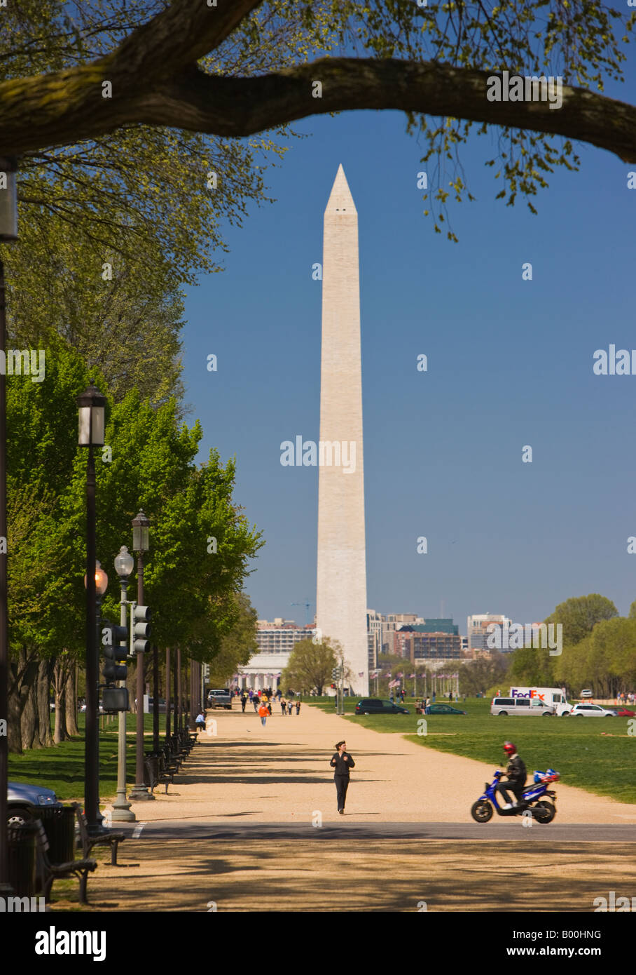 WASHINGTON DC USA Washington Monument auf der National Mall Stockfoto