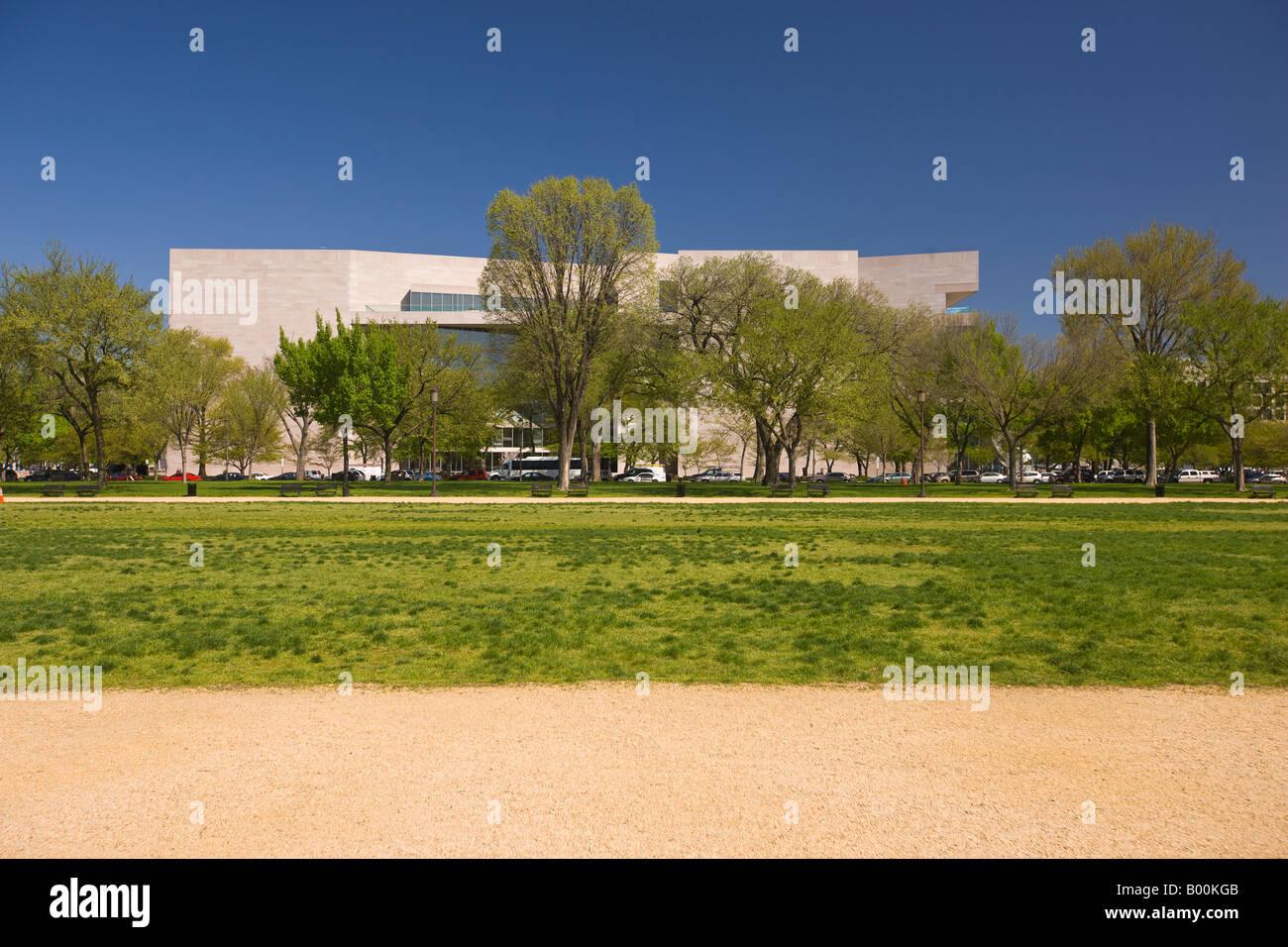 WASHINGTON DC USA National Mall und Ostgebäude des Smithsonian National Gallery of Art Stockfoto