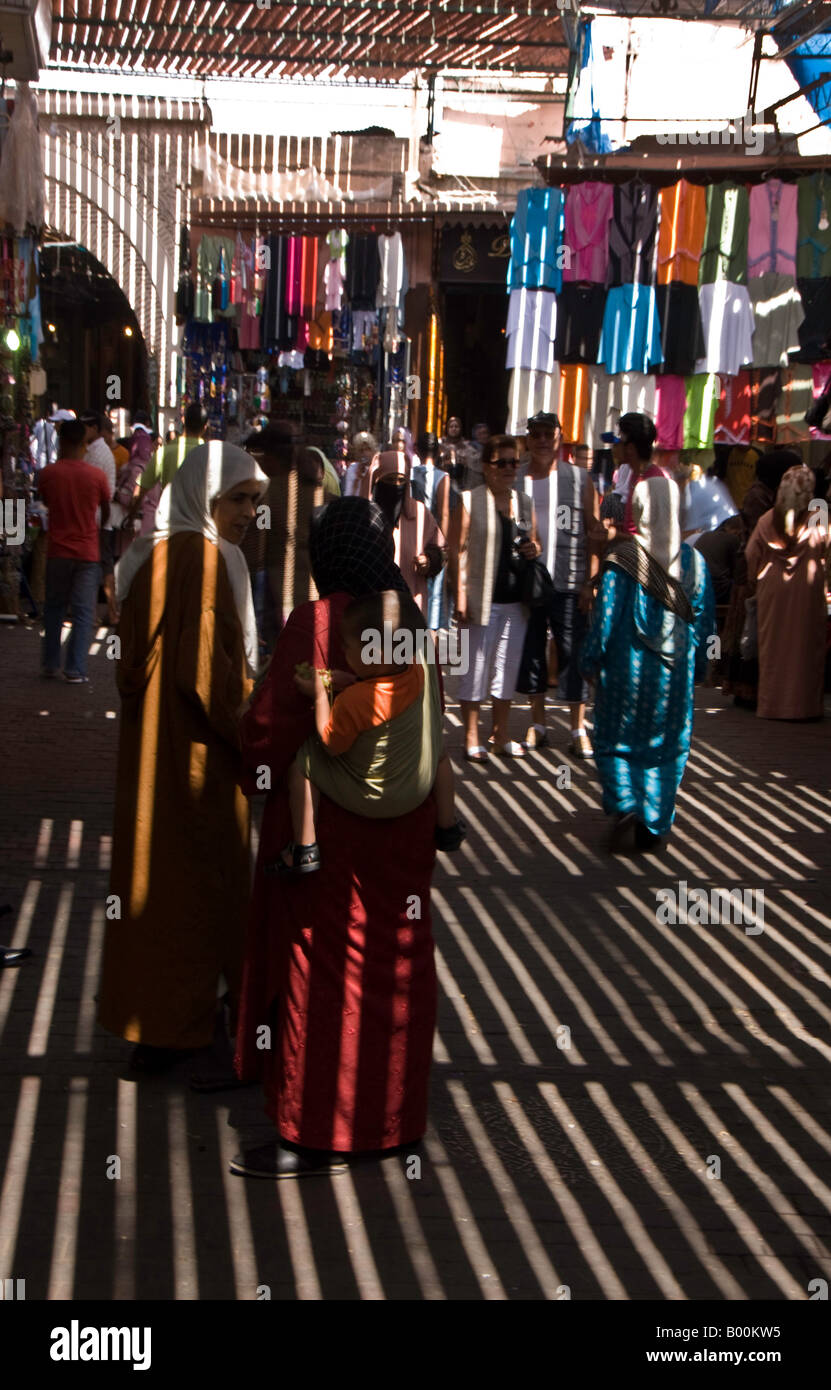 Marrakesch, Marokko, neuen Szene Stockfoto