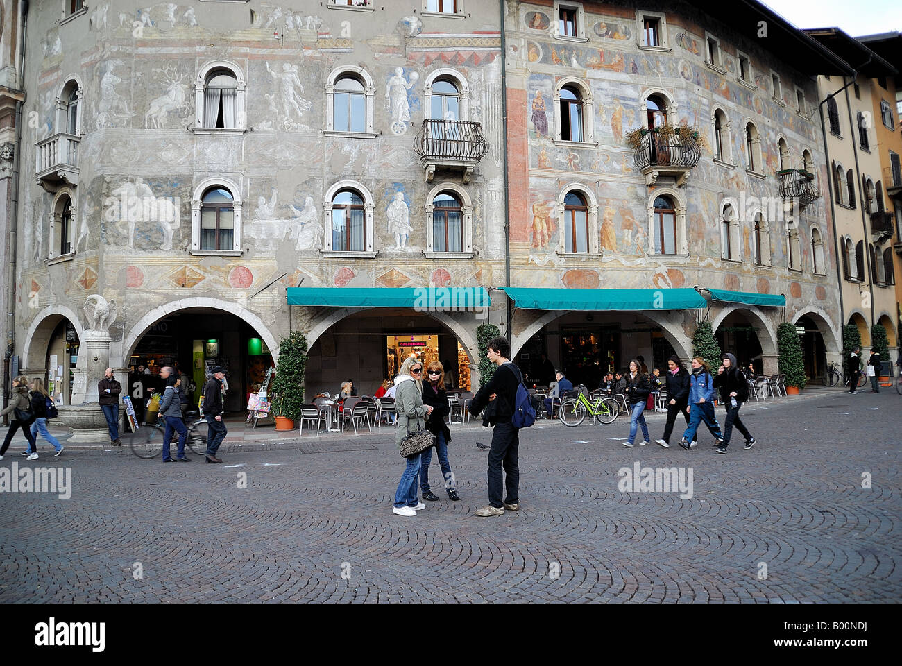 Trento, Italien, Piazza Duomo Stockfoto