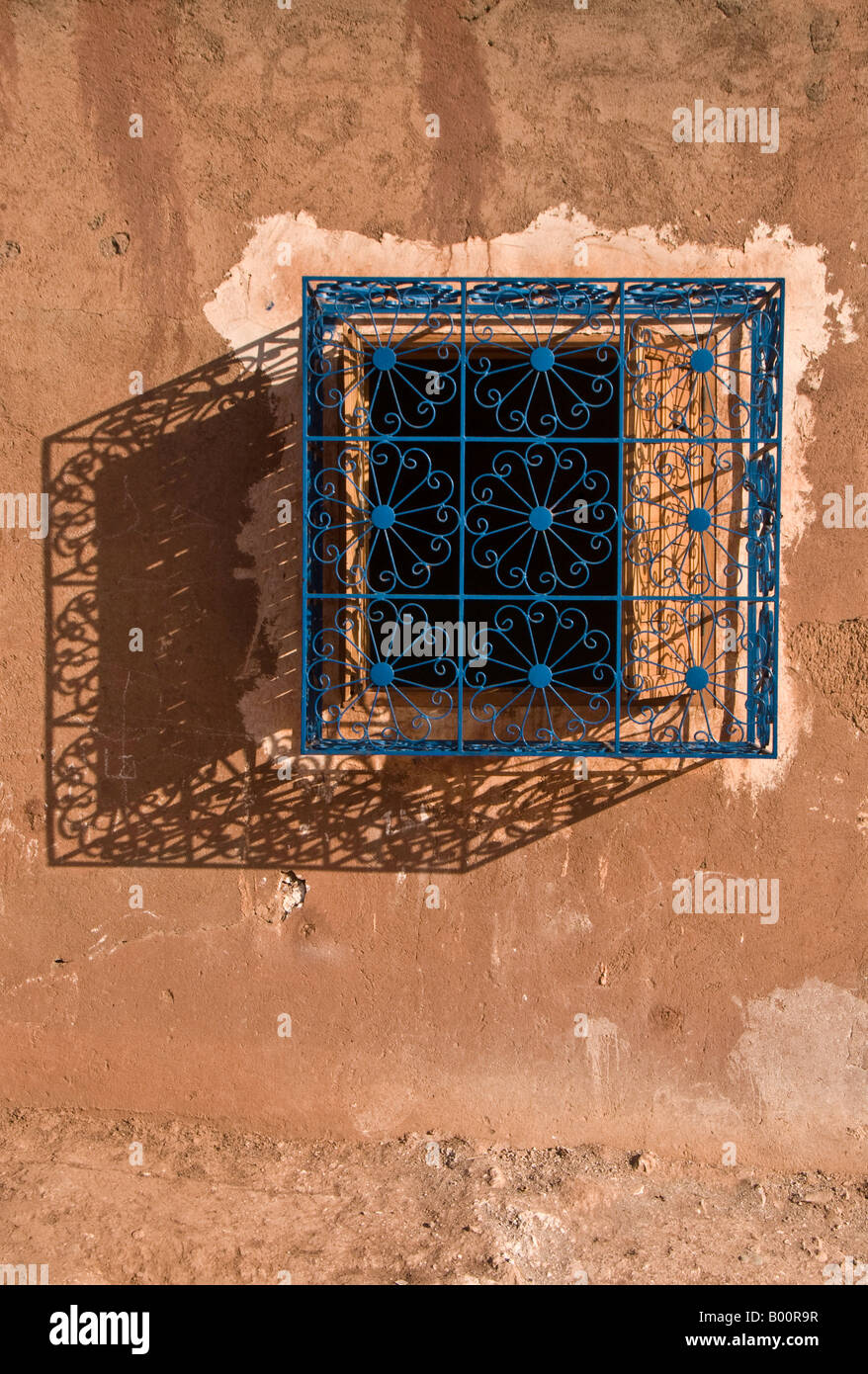 Fenster in Dar Glaoui Palast, Telouet, Marokko Stockfoto