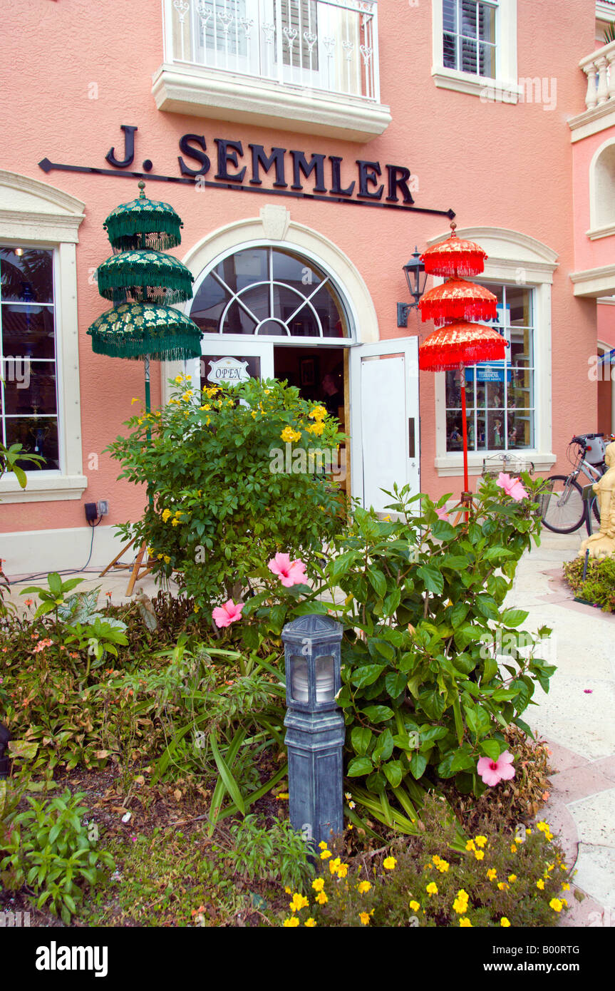 Semmler Galerie Shop in Naples Florida USA Stockfoto