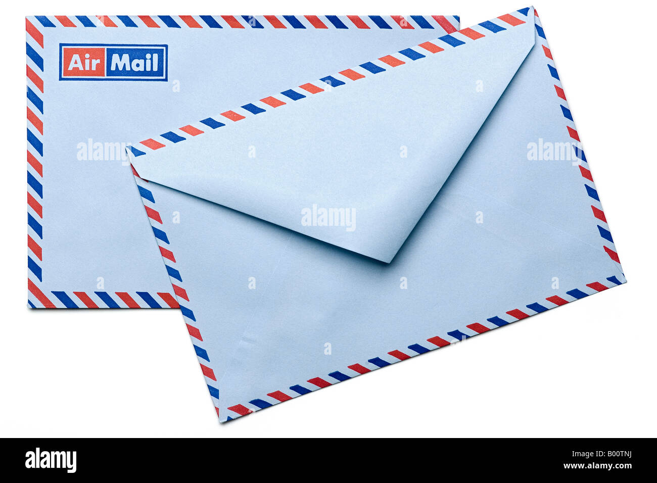 Vorder- und Rückseite der Luftpost Umschlag Stockfotografie - Alamy