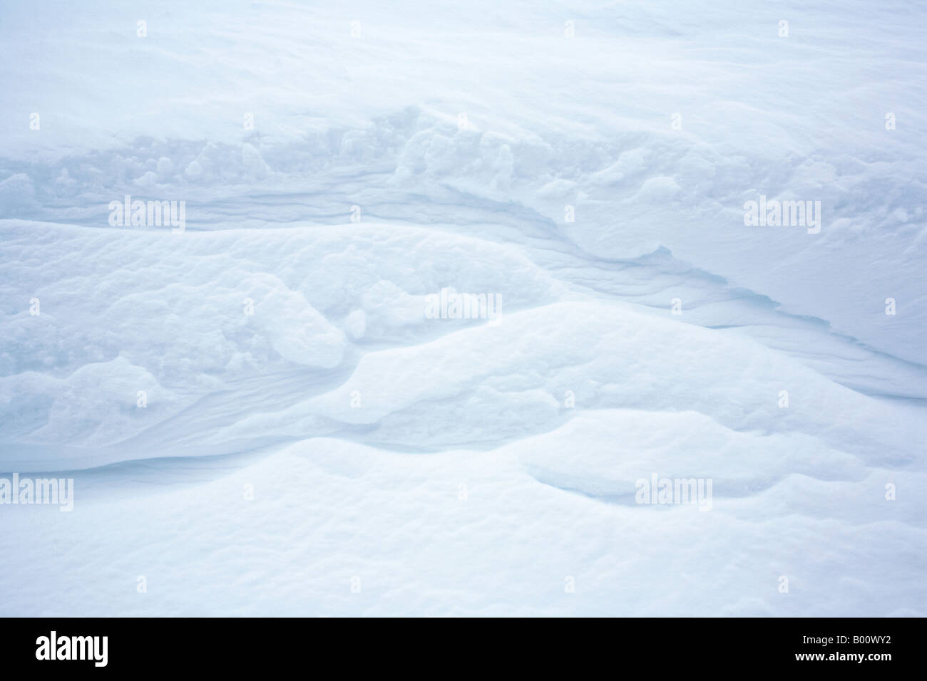 Ein Schnee-Bank-Bildung Stockfoto