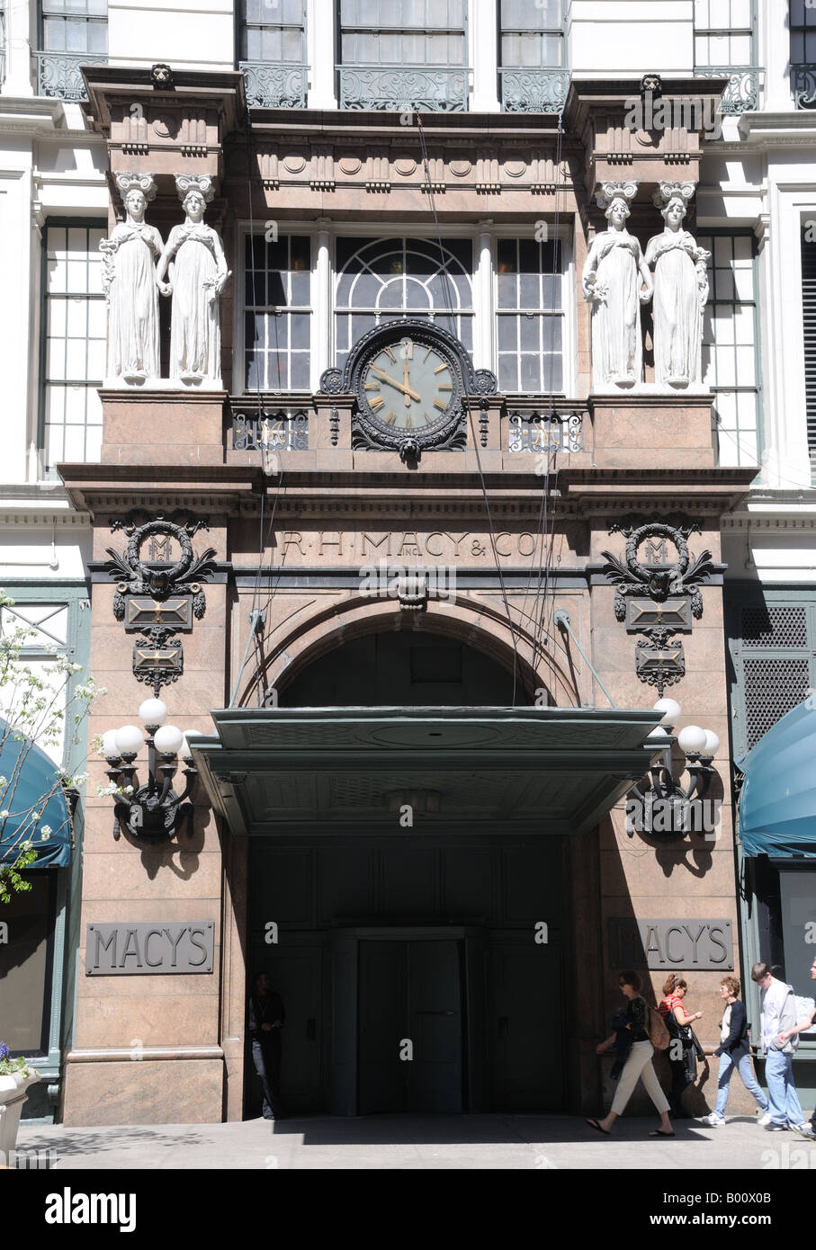 Der älteste Teil des Kaufhaus Macy's in Manhattan stammt aus dem Jahr 1901-1902. Es ist ein Wahrzeichen der Stadt New York. Stockfoto