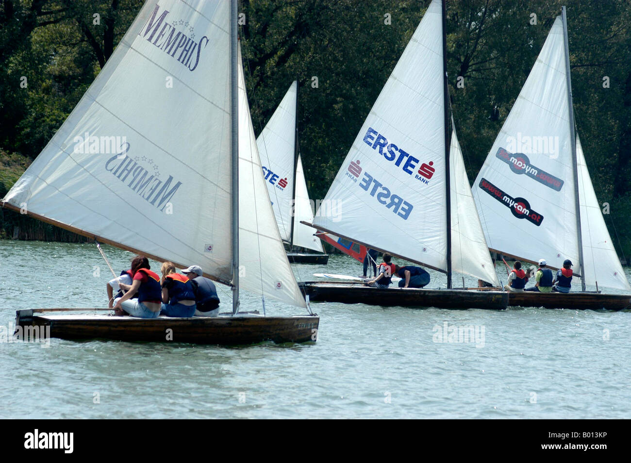 an der alten Donau Stockfoto