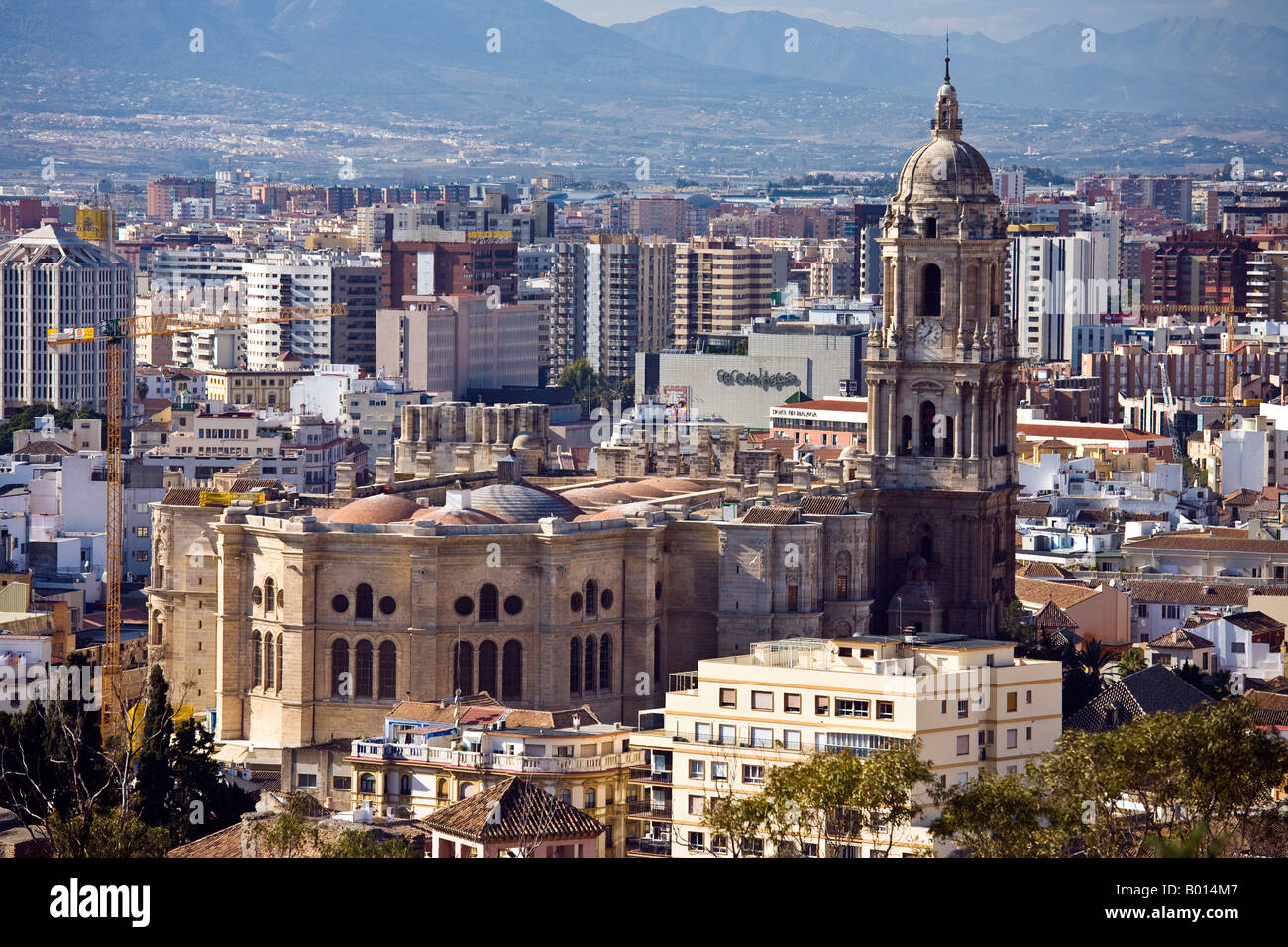 Die Kathedrale der Stadt Burg Málaga Spanien Stockfoto