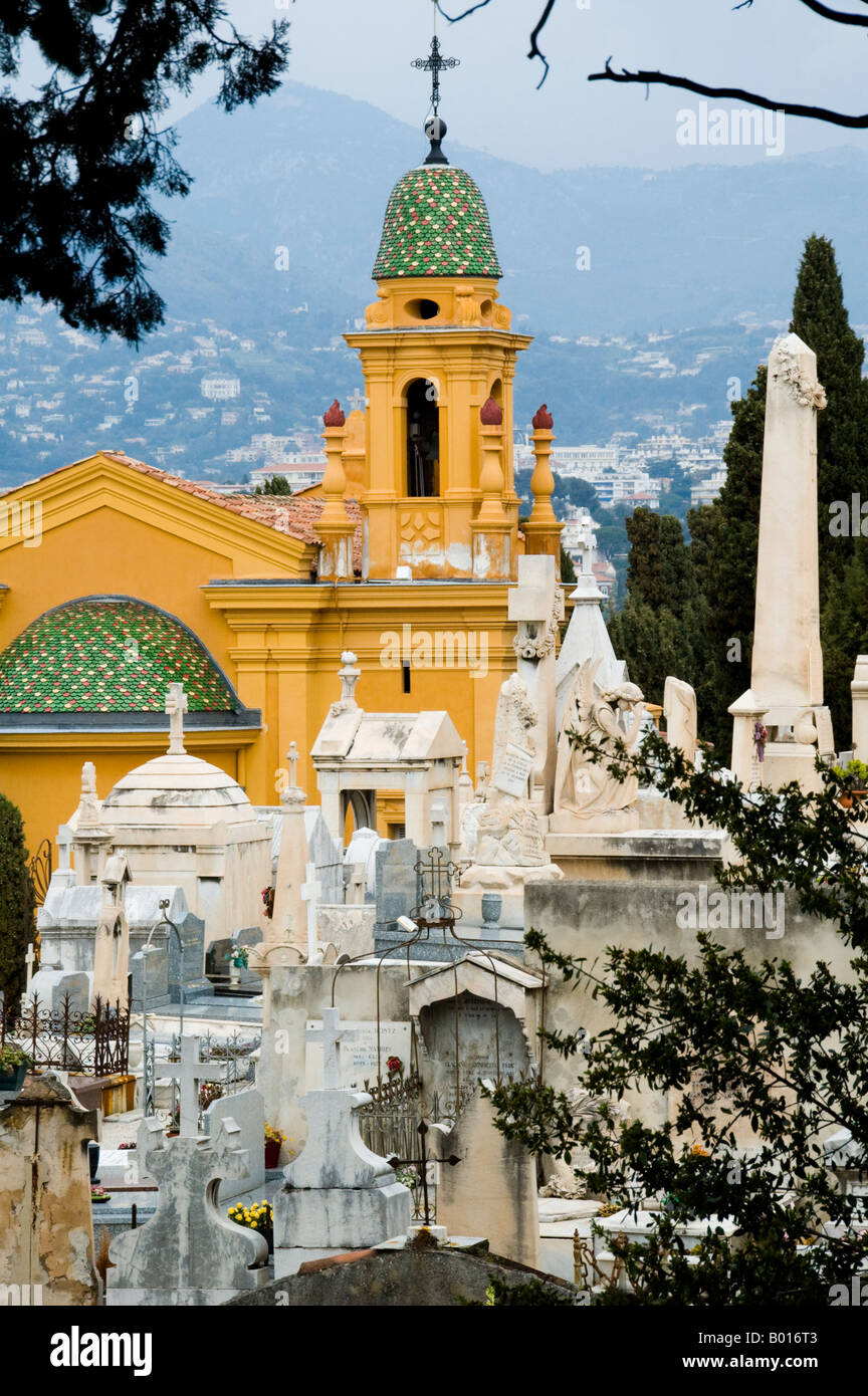 Cimetière Israelit du Château in Nizza, Côte d ' Azur, Frankreich Stockfoto