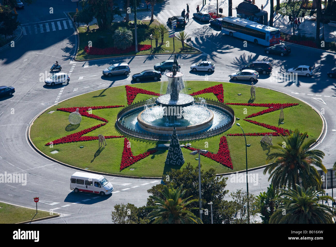 Plaza del General Torrijos Málaga Spanien Stockfoto