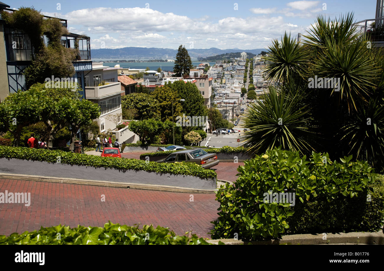 Lombard Street, San Francisco Stockfoto