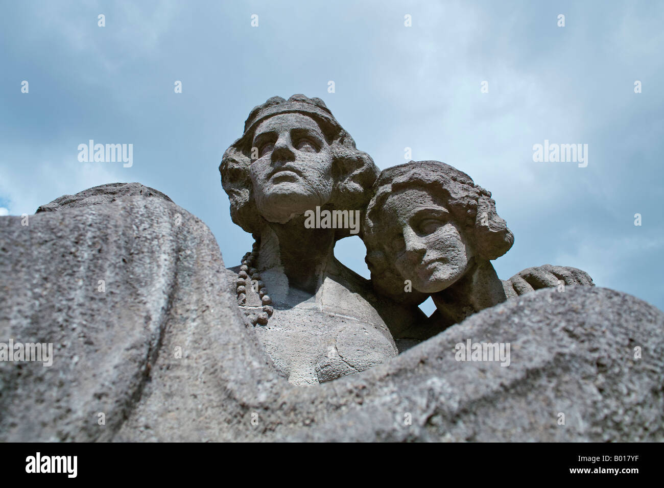 Justitia und ihre Schwestern - Skulptur vor der provinziellen High Court und des Berufungsgerichts Hamburg Deutschland Stockfoto