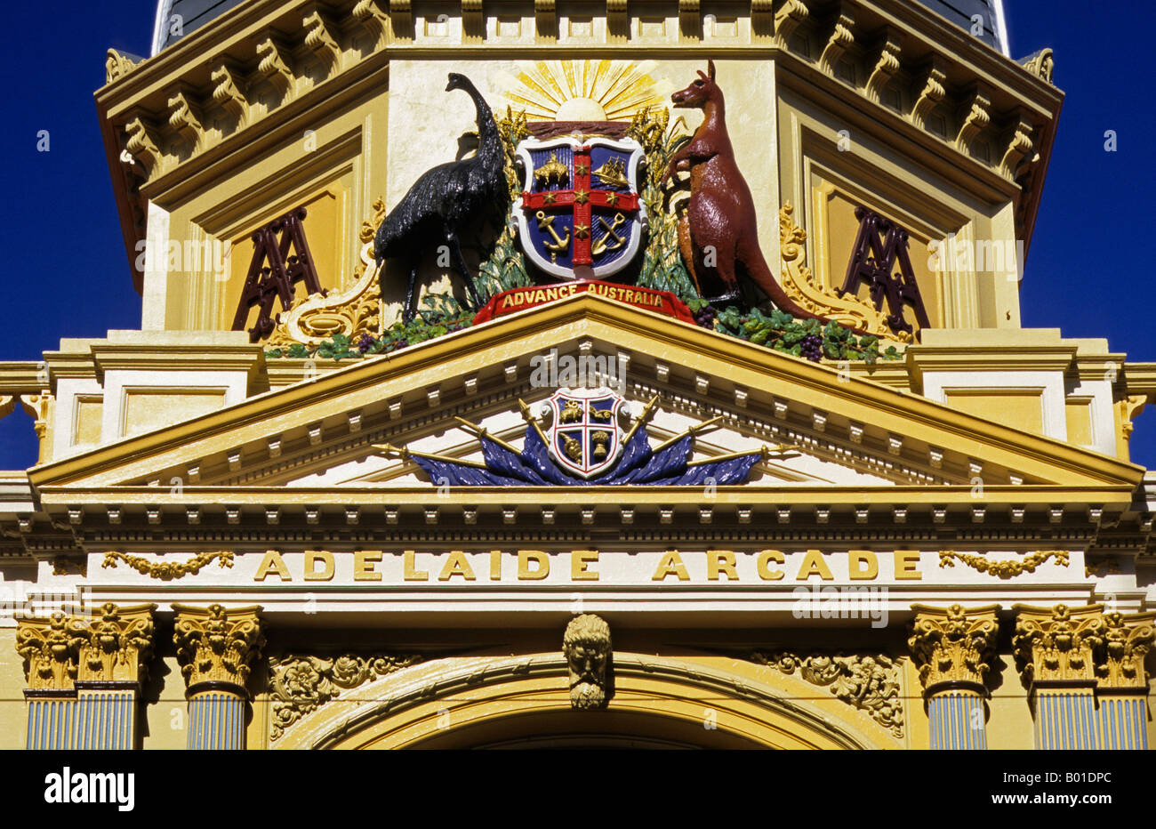 Detail auf Arcade Rundle Street Adelaide South Australia Australien Stockfoto
