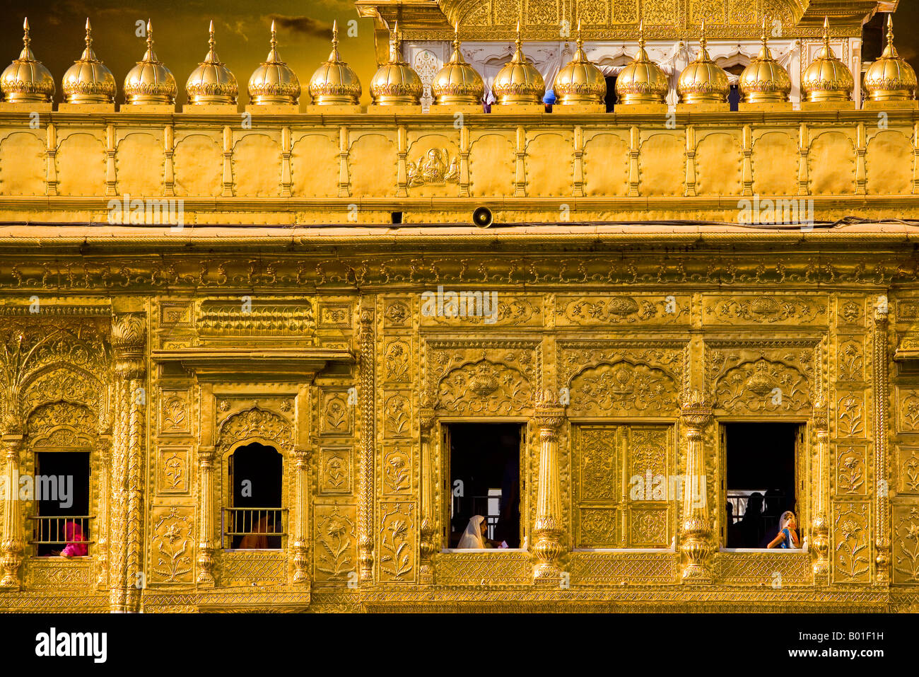 Detail im Goldenen Tempel, Amritsar, Punjab, Indien Stockfoto