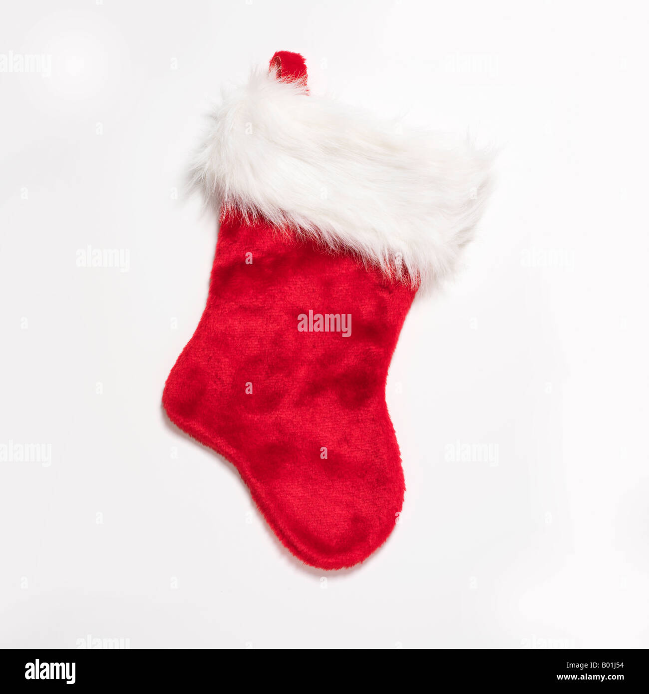 Roter Weihnachts-Strumpf Stockfoto