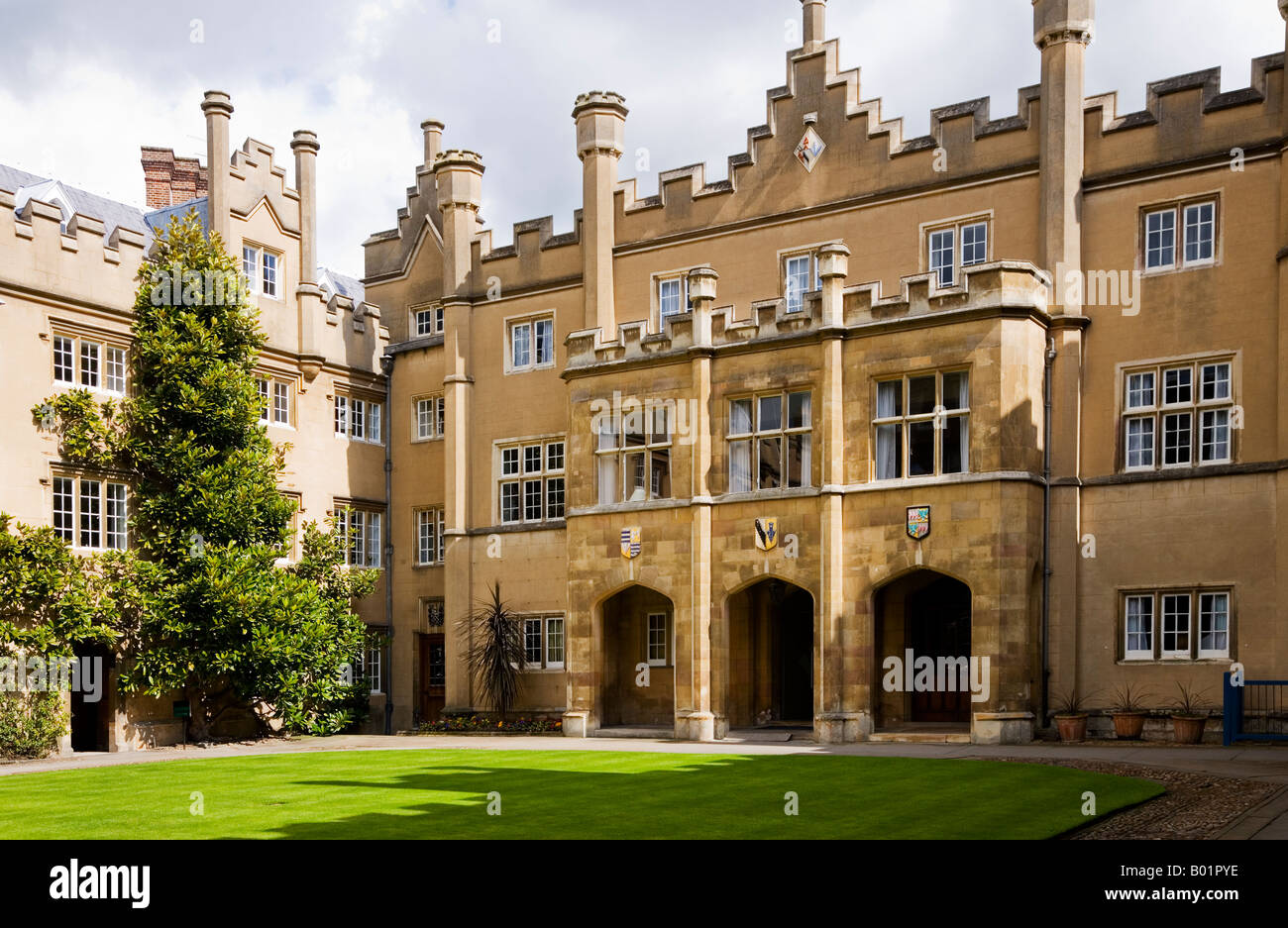 Halle Gericht, Sidney Sussex College der Universität Cambridge, Cambridge, Cambridgeshire, England, Vereinigtes Königreich Stockfoto