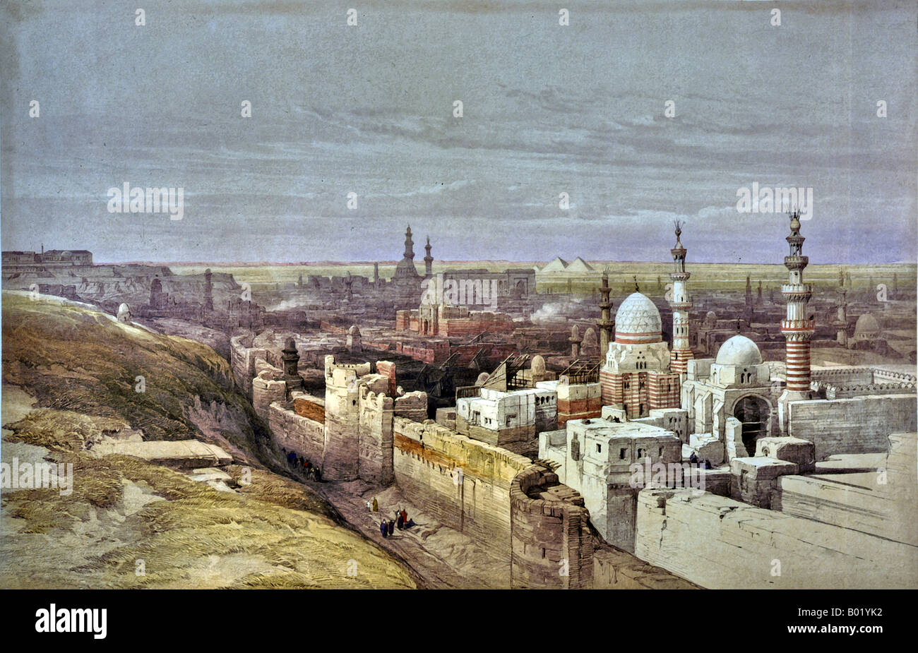 Stadt von Kairo nach Westen Stockfoto